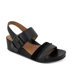 Gentle Souls Guilia Platform Wedge Sandal 9 Leather Suede